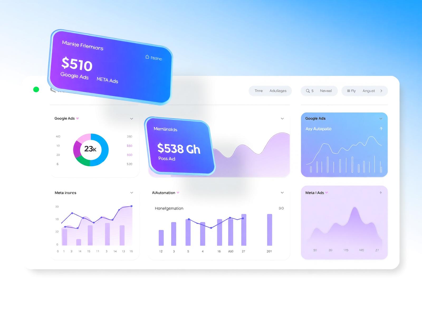 AI marketing dashboard